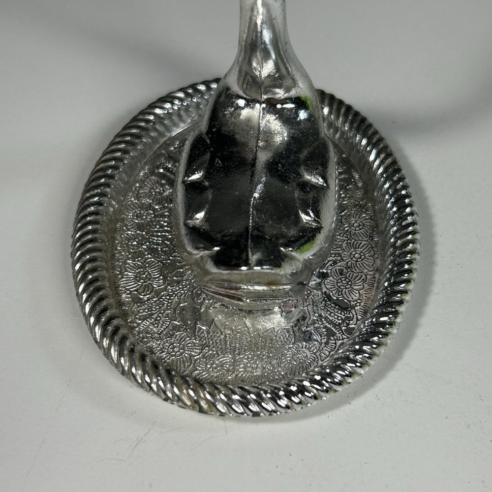 Vintage Swan Silver Plated Ring Holder Trinket Tray Hong Kong READ - Picture 5 of 10